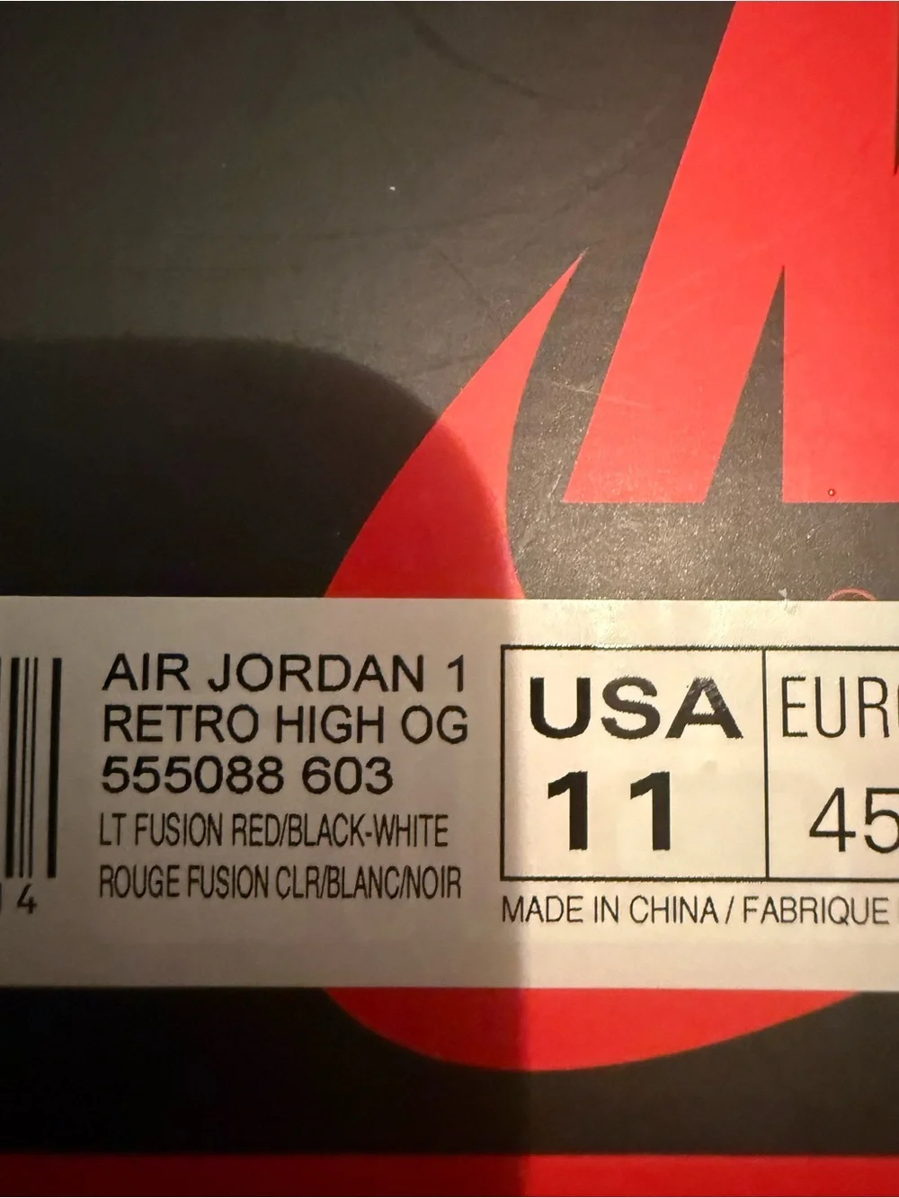 Jordan bold red